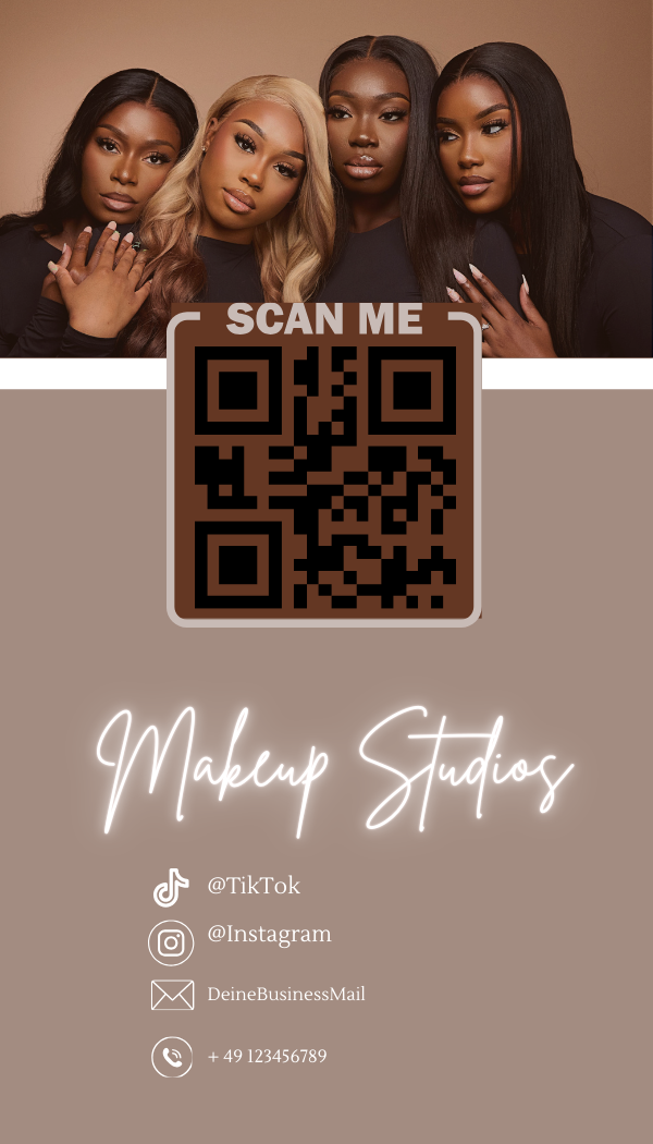 Digitale Makeup Artist Visitenkarte Template